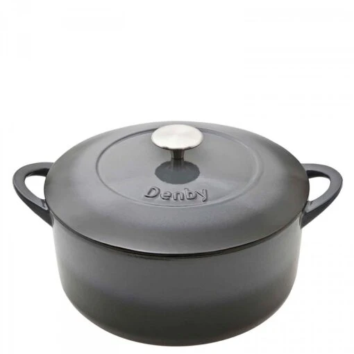 Denby Cast Iron Round Casserole, 26cm, 5.2L -Kitchen Appliances Sale 1HLODEN0590 001