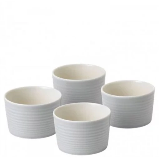 Royal Doulton Set/4 Ramekins, 10cm, 290ml - Light Grey -Kitchen Appliances Sale 1MLGROD4104 001