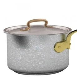 Stainless Steel Sauce Pan With Lid & Brass Handle, 16cm, 1.8L -Kitchen Appliances Sale 7196SAO0666 002