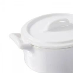 Mini Cocotte With Lid, 7.5cm, 80ml - White -Kitchen Appliances Sale 7BECREV1081 002 1