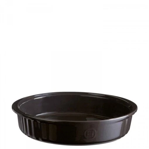 Emile Henry Fusain - Round Baking Dish, 26cm, 2L - Charcoal -Kitchen Appliances Sale 7BRCGWS1295 001 7