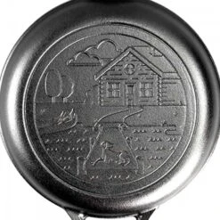 Lodge Round French/Dutch Oven & Griddle Pan, 26.5cm, 3L - Cabin -Kitchen Appliances Sale 7CUTGWS1120 003