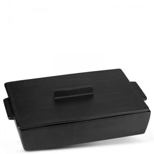 Rectangular Covered Casserole Dish, 35x23.5cm - Black -Kitchen Appliances Sale 7DUTDUT4000 002 1