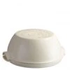 Emile Henry Linen (Lin) - Covered Round Bread/Loaf Baker, 30cm, 5.2L - White -Kitchen Appliances Sale 7EMHEMI5055 001 1