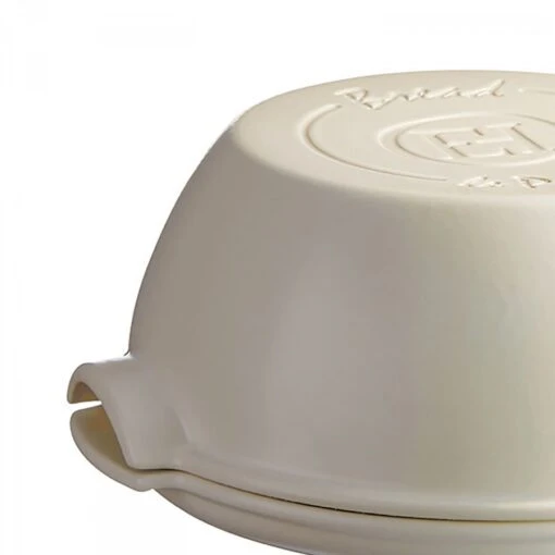 Emile Henry Linen (Lin) - Covered Round Bread/Loaf Baker, 30cm, 5.2L - White -Kitchen Appliances Sale 7EMHEMI5055 002 1