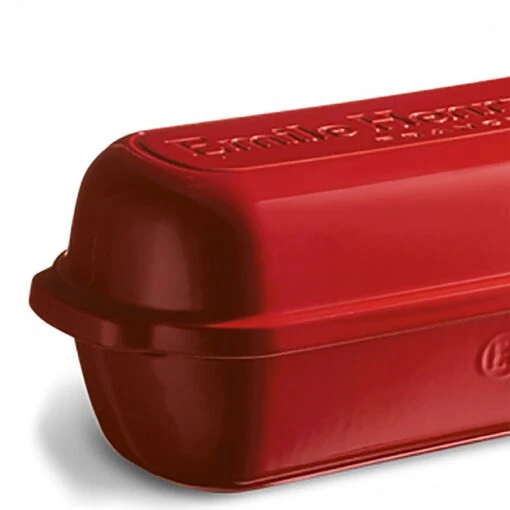 Emile Henry Grand Cru (Grenade) - Covered Rectangular Bread/Loaf Baker, 39x16.5cm, 2.3L - Red -Kitchen Appliances Sale 7EMHEMI5503 002 1