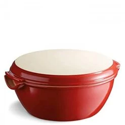 Emile Henry Grand Cru (Grenade) - Covered Round Bread/Loaf Baker, 30cm, 5.2L - Red -Kitchen Appliances Sale 7EMHEMI5507 003 1