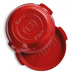 Emile Henry Grand Cru (Grenade) - Covered Round Bread/Loaf Baker, 30cm, 5.2L - Red -Kitchen Appliances Sale 7EMHEMI5507 004 1