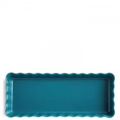 Emile Henry Calanque - Rectangular Tart Dish, 36x15cm, 1.3L - Blue -Kitchen Appliances Sale 7EMHEMI603A 003 2