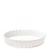 Emile Henry Farine (Nougat) - Round Deep Flan Dish, 28cm, 2L - White -Kitchen Appliances Sale 7EMHEMIF028 001 3