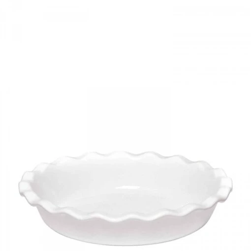 Emile Henry Farine (Nougat) - Round Pie Dish, 26cm, 1.2L - White -Kitchen Appliances Sale 7EMHEMIF131 001 3