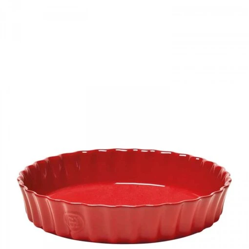 Emile Henry Grand Cru (Grenade) - Round Deep Flan Dish, 28cm, 2L - Red -Kitchen Appliances Sale 7EMHEMIG028 001 3