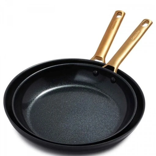 Greenpan 2 Piece Non-Stick Frying Pan Set - Black/Gold -Kitchen Appliances Sale 7GRPGRP2907 002