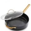 Greenpan Non-Stick Saute Pan With Lid, 28cm - Black/Gold -Kitchen Appliances Sale 7GRPGRP3798 001