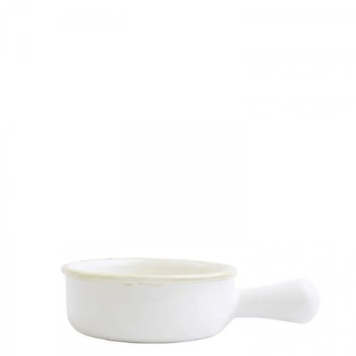 Small Round Baker/Saucepot With Large Handle, 19cm, 475ml - White -Kitchen Appliances Sale 7ITAVIE2956 001