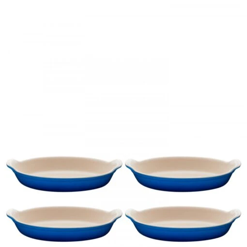 Le Creuset Heritage - Set/4 Oval Individual Au Gratin Dish, 12x11.5cm, 180ml -Kitchen Appliances Sale 7LBULEC129B 001 1