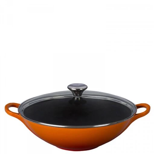 Le Creuset Cookware - Wok With Glass Lid, 32cm, 4.8L -Kitchen Appliances Sale 7LEFLEC0832 001 1