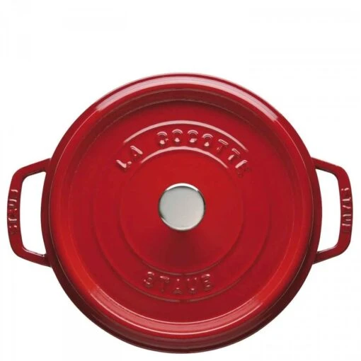 Staub Round Cocotte Pot, 28cm, 6.7L - Cherry -Kitchen Appliances Sale 7ZWLGWS1014 002 1