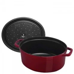 Staub Oval Cocotte Pot, 37.5x31cm, 5.5L - Bordeaux -Kitchen Appliances Sale 7ZWLGWS1015 005 1