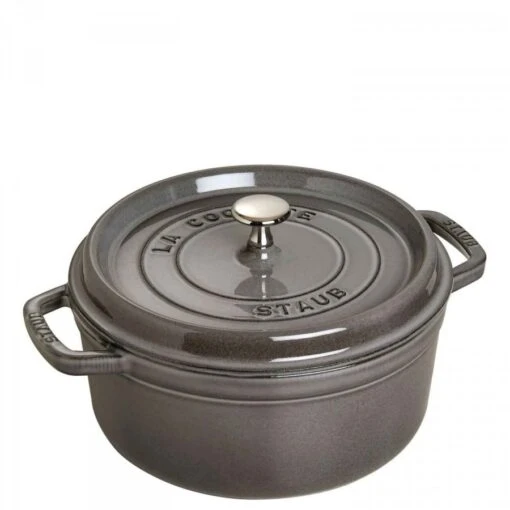 Staub Round Cocotte Pot, 26cm, 5.3L - Graphite -Kitchen Appliances Sale 7ZWLGWS1016 001 1