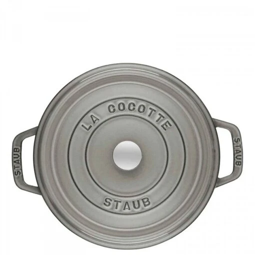 Staub Round Cocotte Pot, 26cm, 5.3L - Graphite -Kitchen Appliances Sale 7ZWLGWS1016 002 1