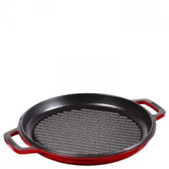 Staub Round French/Dutch Oven With Grill Pan, 28cm, 6.1L - Cherry -Kitchen Appliances Sale 7ZWLGWS1018 005 1